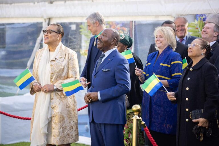 Ali BONGO ONDIMBA took part to the Gabonese flag raising ceremony in London