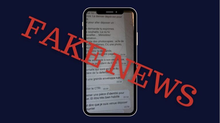 Communiqué : aucune opération de recrutement n’a lieu en ce moment à la Présidence de la République