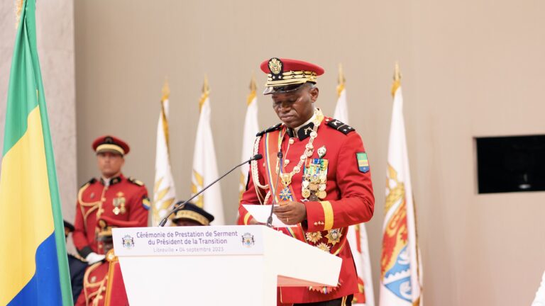 Gabon : discours d’investiture du président de la Transition, le Général de Brigade Brice Clotaire Oligui Nguema