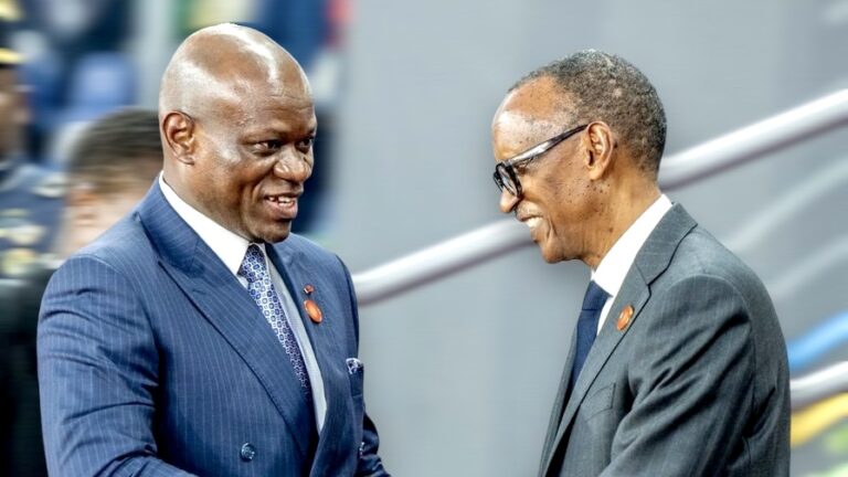 Brice Oligui Nguema félicite son homologue Paul Kagame pour sa réélection